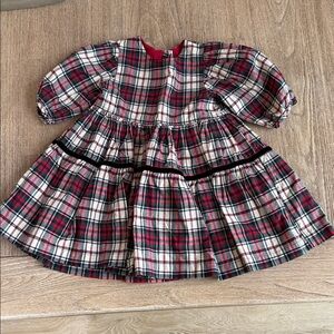 Pink Chicken Tartan Plaid Dress Size 2 Years